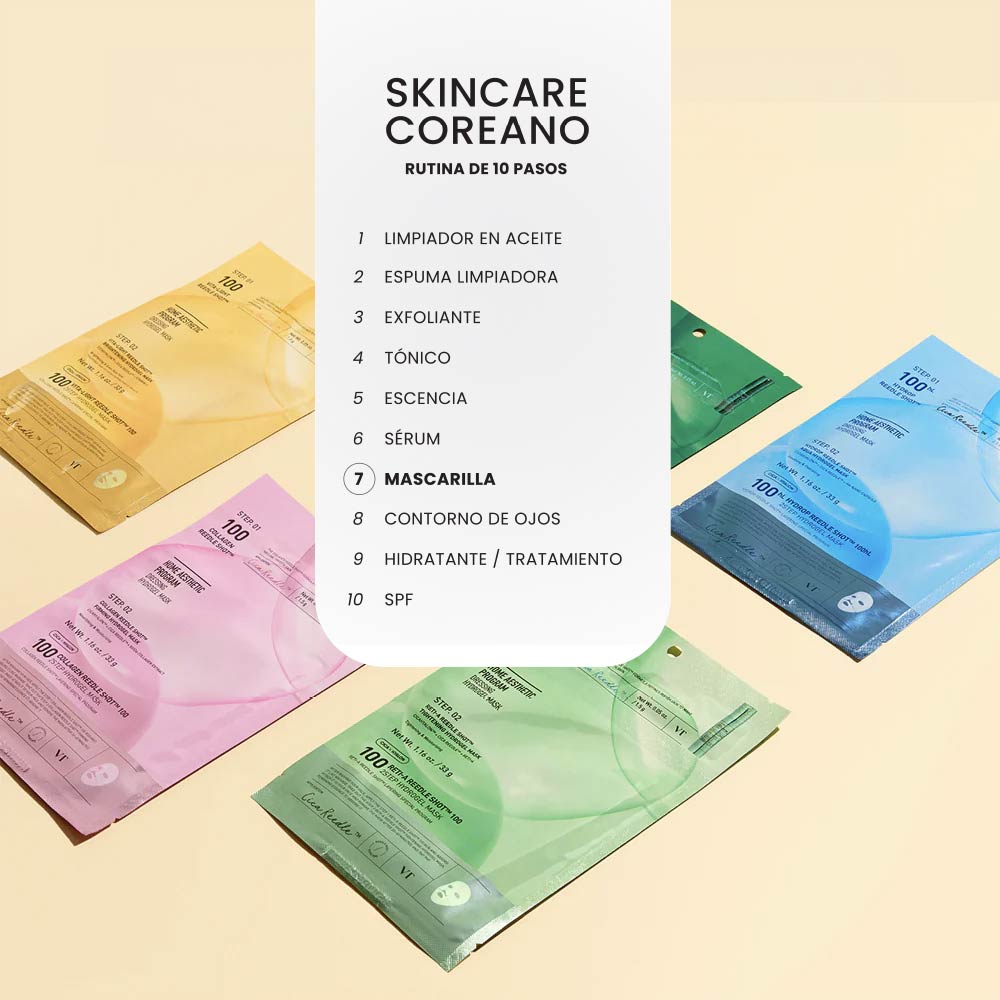 COLLAGEN REEDLE SHOT 100 2 STEP MASK (MASCARILLA FACIAL)